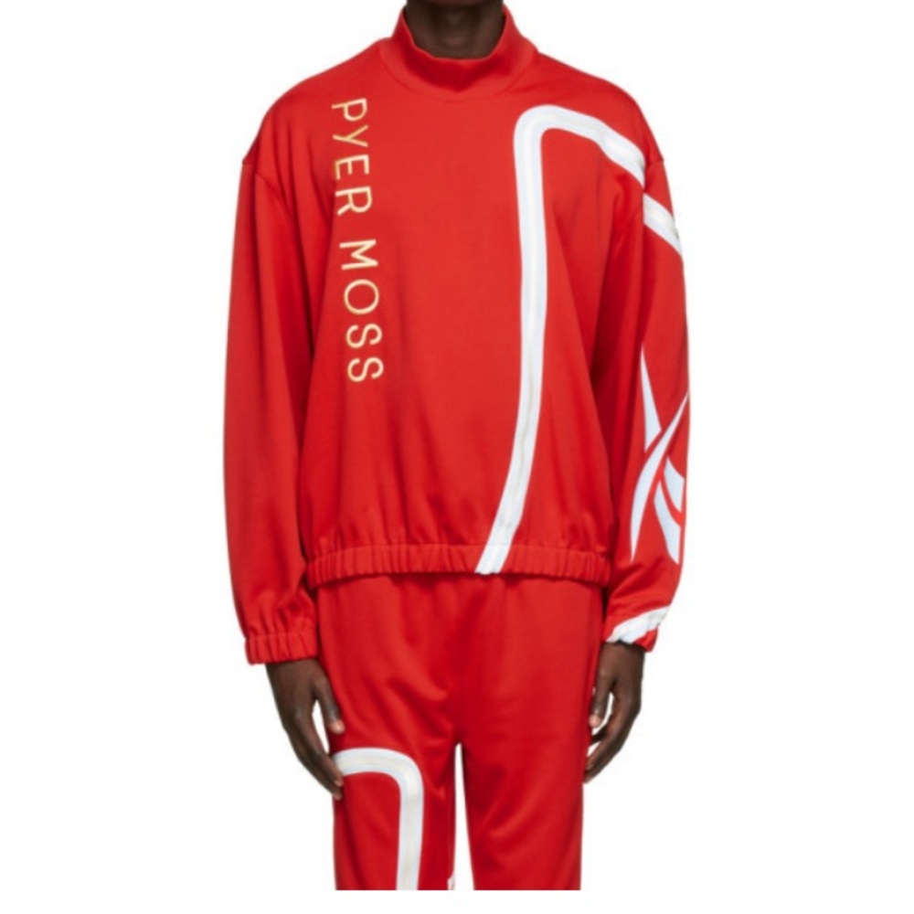 Pyer Moss Bold Red and White Ensemble